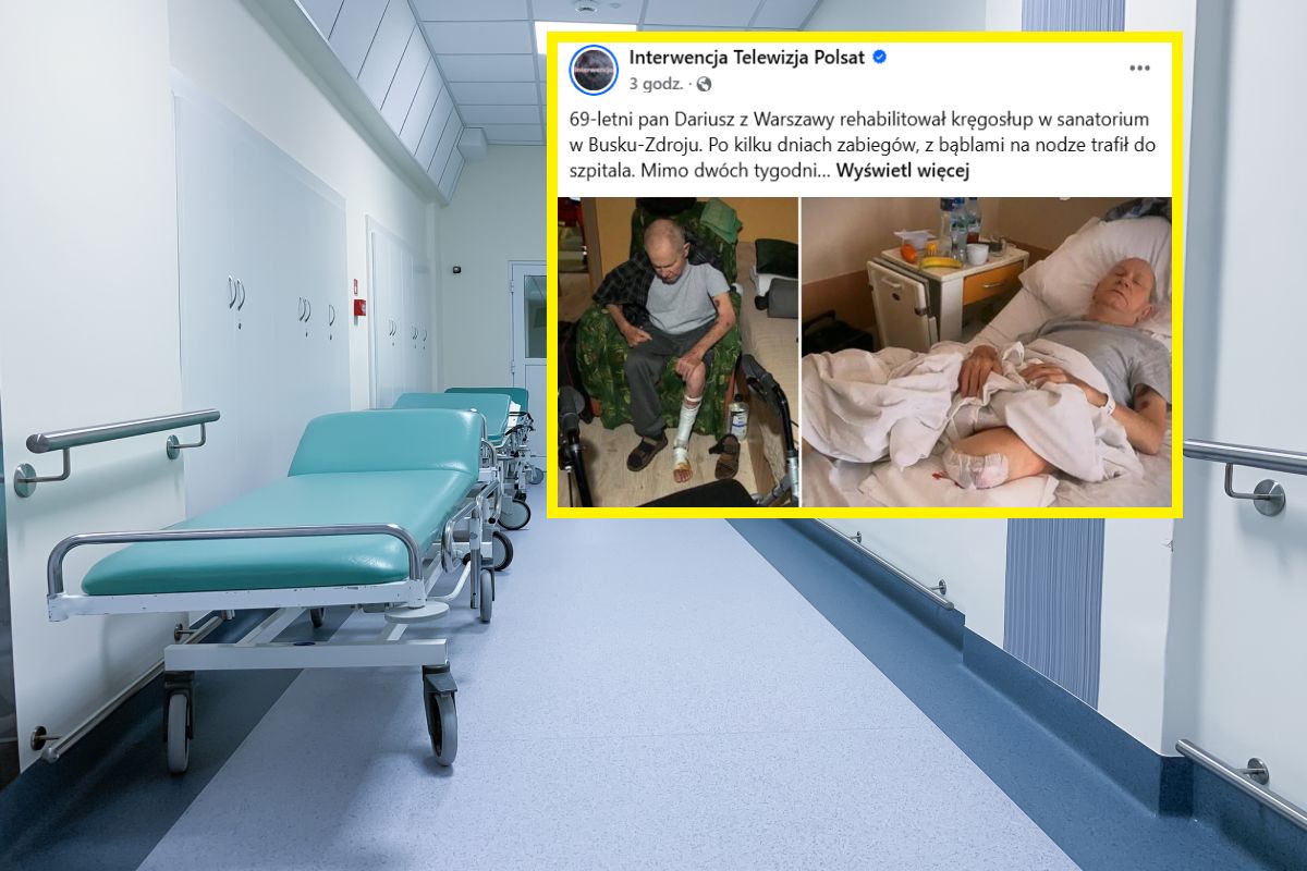 Pobyt w sanatorium zamienił się w koszmar. 69-latek stracił nogę
