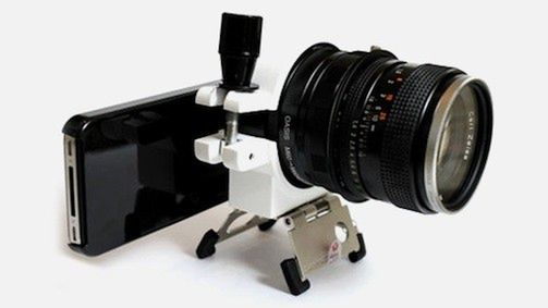 iPhone 4 z... obiektywem z lustrzanki 1