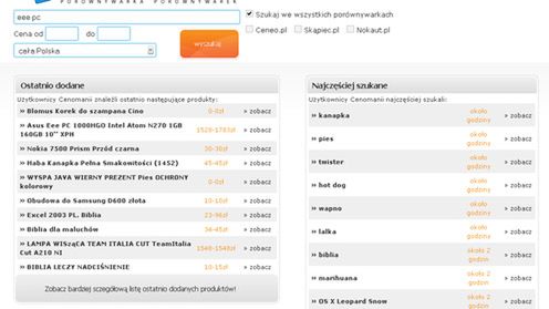 Cenomania - porównywarka porównywarek cen. Czy to ma sens? 1