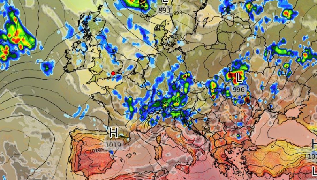 Burze nadciągają od zachodu i południowego zachodu