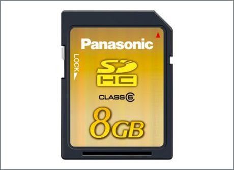 8GB na karcie SDHC od Panasonica