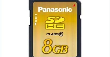 8GB na karcie SDHC od Panasonica