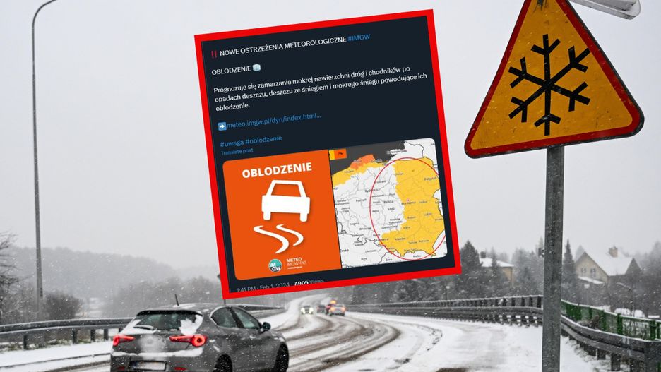 IMGW ostrzega przed oblodzeniem