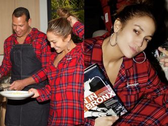 "Skromna" Jennifer Lopez świętuje rodzinne Boże Narodzenie w piżamie i bez makijażu (FOTO)