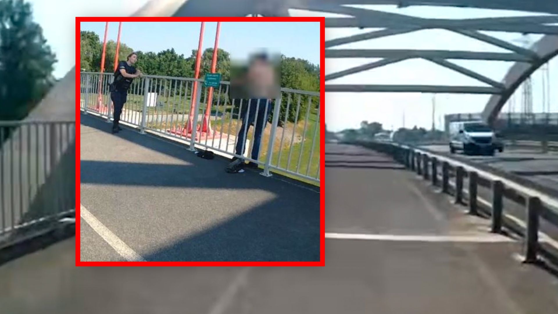 Policja w Lublinie rozbraja pijany chaos na moście – pełne wideo