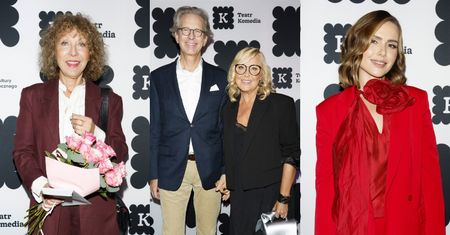 Garstka gwiazd na premierze spektaklu: Alicja Majewska, Agata Młynarska z mężem, Marta Żmuda Trzebiatowska...
