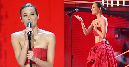 Natalia Szroeder olśniła na Top of the Top Sopot Festival w czerwonej kreacji, która odsłoniła jej płaski brzuch
