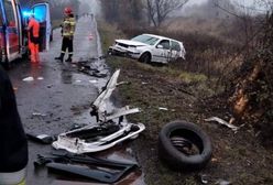 Uderzył w drzewo i uciekł. Zostawił umierającego pasażera