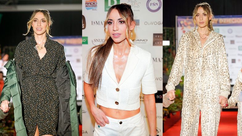 Marianna Schreiber na pokazie mody 