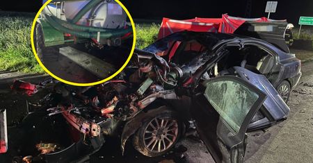 Koszmarny wypadek na Lubelszczyźnie. 25-latek uderzył w tył szambiarki