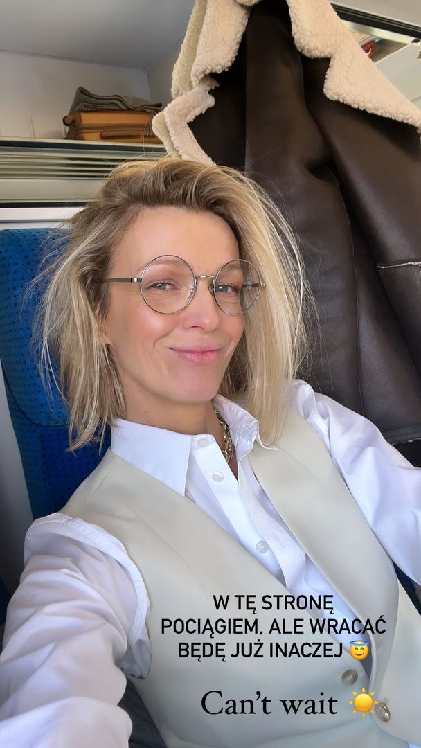 Magda Mołek w klasycznej koszuli