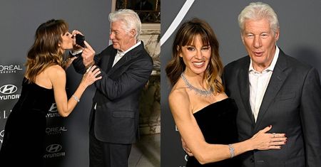 Richard Gere i jego młodsza o 34 LATA żona wygłupiają się na ściance. Widać między nimi wielkie uczucie? (ZDJĘCIA)