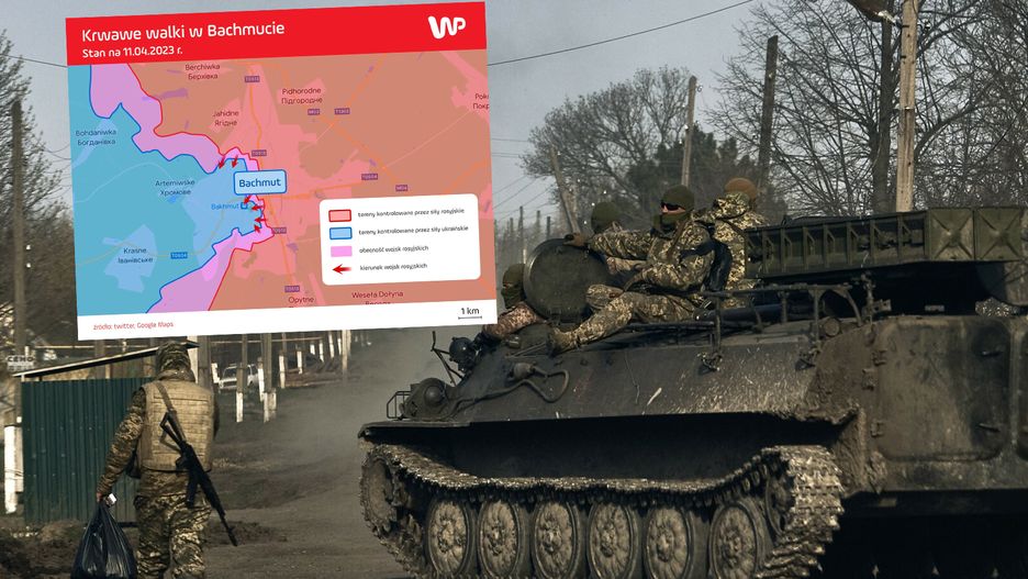 W czasie trwających od lipca 2022 roku walk o Bachmut Rosjanie mieli stracić 30 tys. zabitych i rannych - zarówno najemników z Grupy Wagnera, jak i żołnierzy regularnych jednostek wojskowych