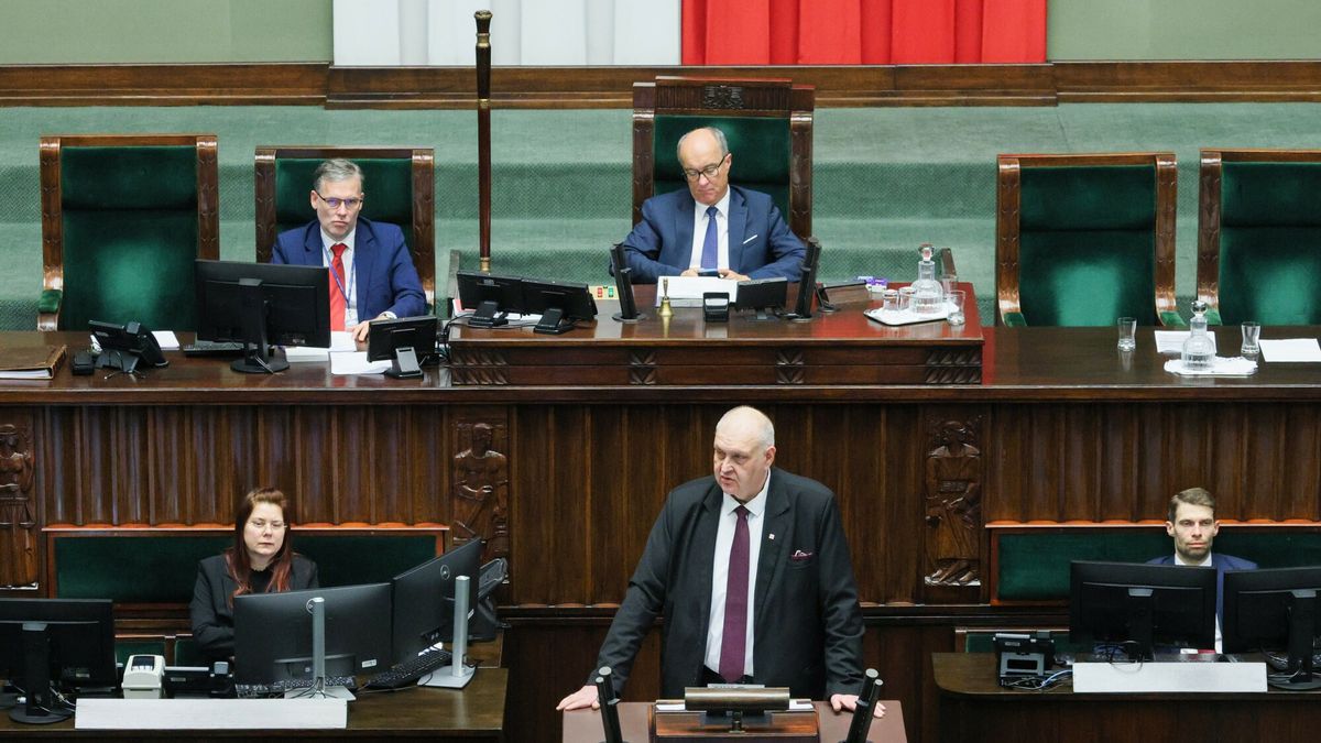 52. posiedzenie Sejmu X kadencji - dzie? 3
Fot. Dawid Wolski/East News, 27.02.2026. Warszawa. 52. posiedzenie Sejmu X kadencji - dzien trzeci. Informacja o dzialonosci Trybunalu Konstytucyjnego. 
N/z: prezes TK Bogdan Swieczkowski
Dawid Wolski