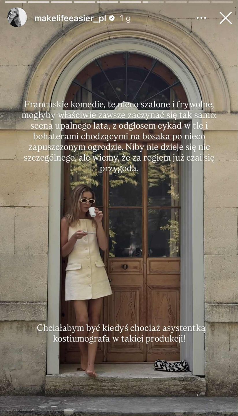 Kasia Tusk w trapezowej spódnicy 