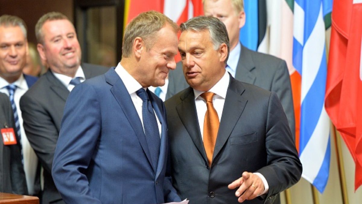 Donald Tusk i Viktor Orban