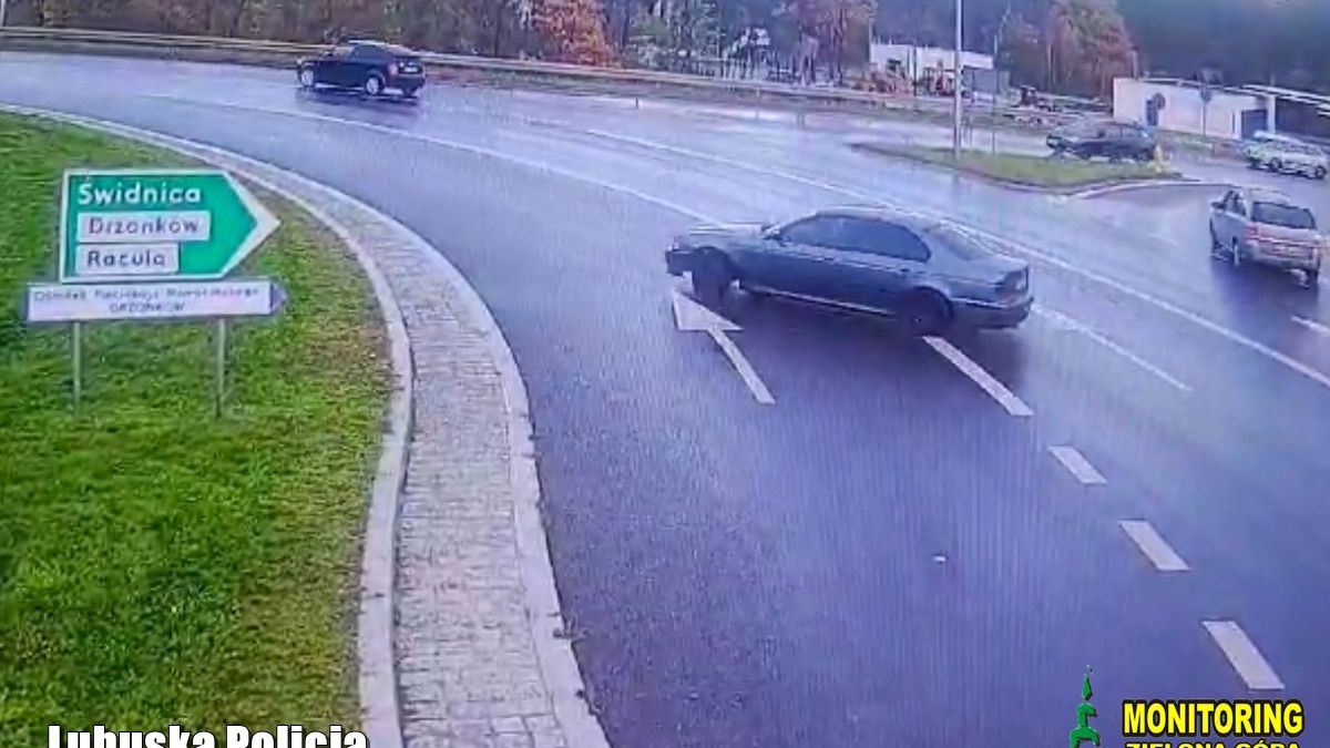 19-latek driftował na rondzie