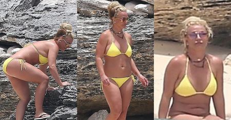 Zrelaksowana Britney Spears wygrzewa się w słońcu na rajskiej wyspie. Wraca do zdrowia? (FOTO)