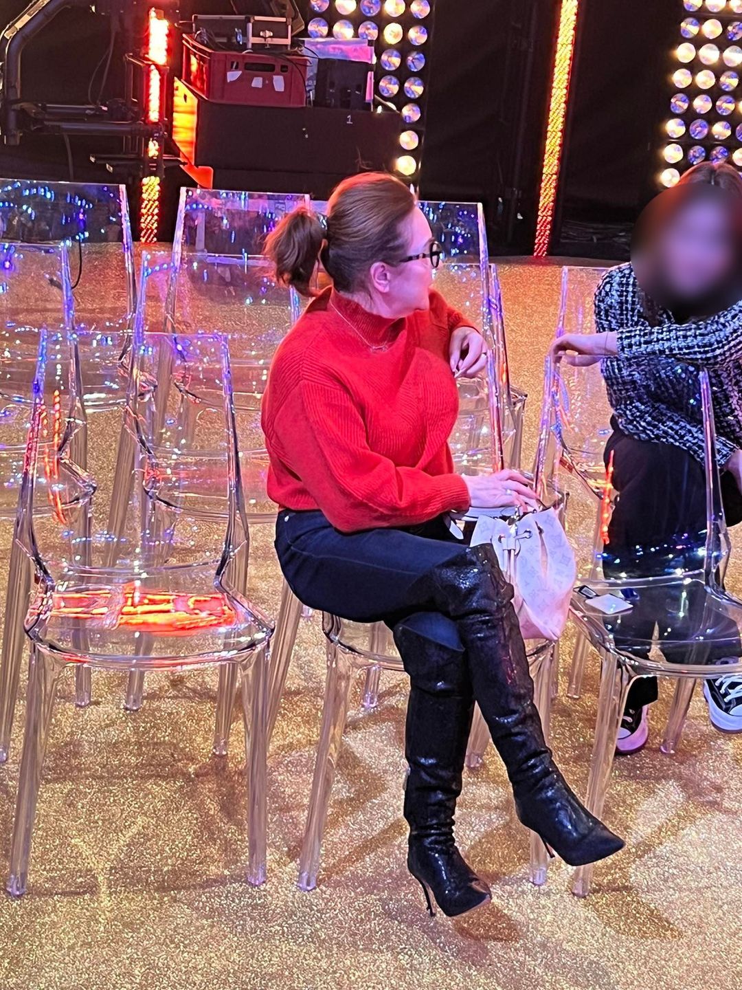Danuta Martyniuk prezentuje odmienioną sylwetkę na konferencji "Sylwestra Marzeń z Dwójką"
