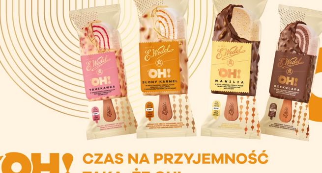 „Czas na przyjemność taką, że Oh!” w reklamach lodów Wedel (wideo)