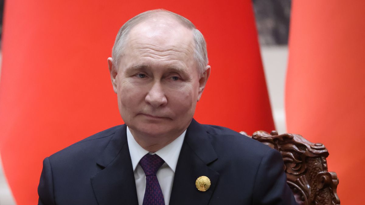 BEIJING, CHINA - MAY 16: (RUSSIA OUT) Russian President Vladimir Putin attends a bilateral meeting with Chinese President Xi Jinping on May 16, 2024 in Beijing, China. Putin is in China for a two-day state visit. (Photo by Contributor/Getty Images)