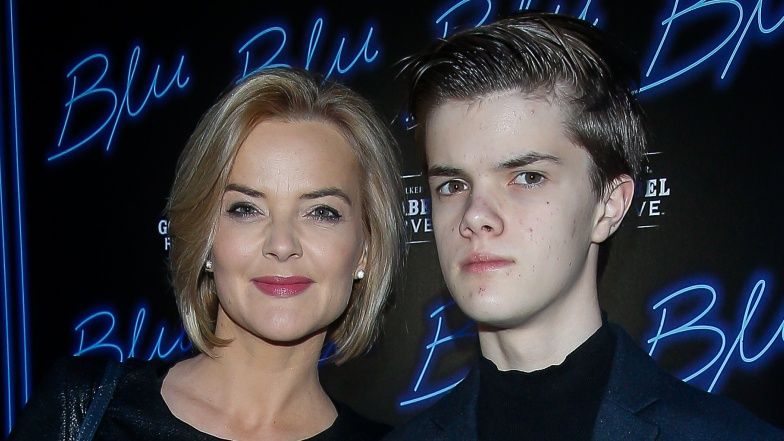 Monika Richardson i syn Tomasz David Malcolm