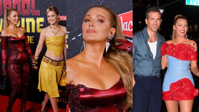 Blake Lively w dwóch stylówkach na premierze nowego filmu męża