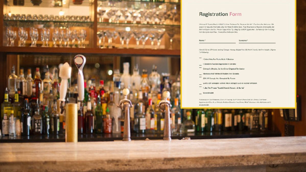 Bar w Tbilisi wprowadził "wizy dla Rosjan"