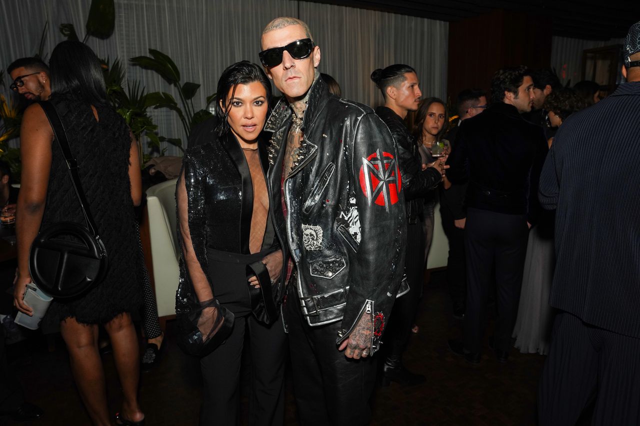 Kourtney Kardashian and Travis Barker