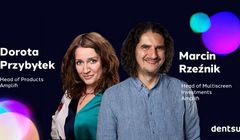 Dorota Przybyłek head of products w Amplifi, Marcin Rzeźnik head of multiscreen investments