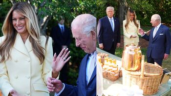 Król Karol i Melania Trump dokazują nad miodem (ZDJĘCIA)