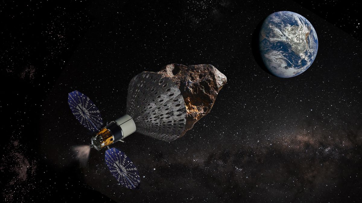 Projekt statku kosmicznego wydobywający asteroidy