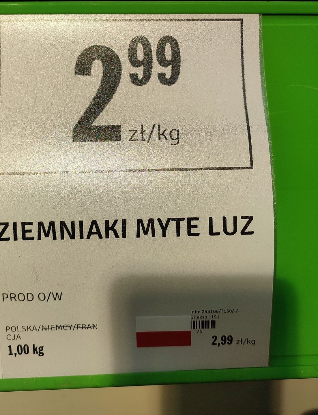Ceny żywności przed i po obniżce podatku VAT

