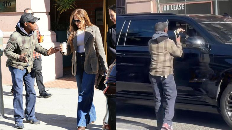 Jennifer Lopez z torebką za 80 tys. dolarów DAJE JAŁMUŻNĘ bezdom