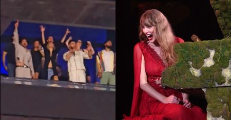 Bradley Cooper i Gigi Hadid zacieśniają więzi na koncercie Taylor Swift. Na widowni pojawił się też PARTNER wokalistki (WIDEO)