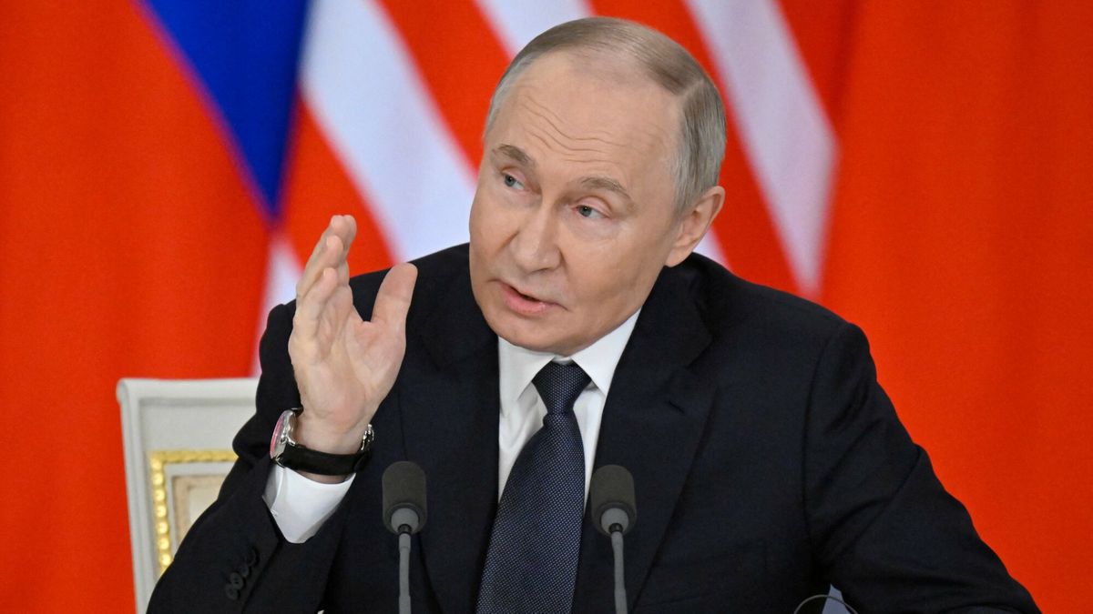 Temporary
Russian President Vladimir Putin speaks during a joint media statement with Malaysia's Prime Minister following their talks at the Kremlin in Moscow on May 14, 2025. (Photo by Alexander NEMENOV / POOL / AFP)
ALEXANDER NEMENOV