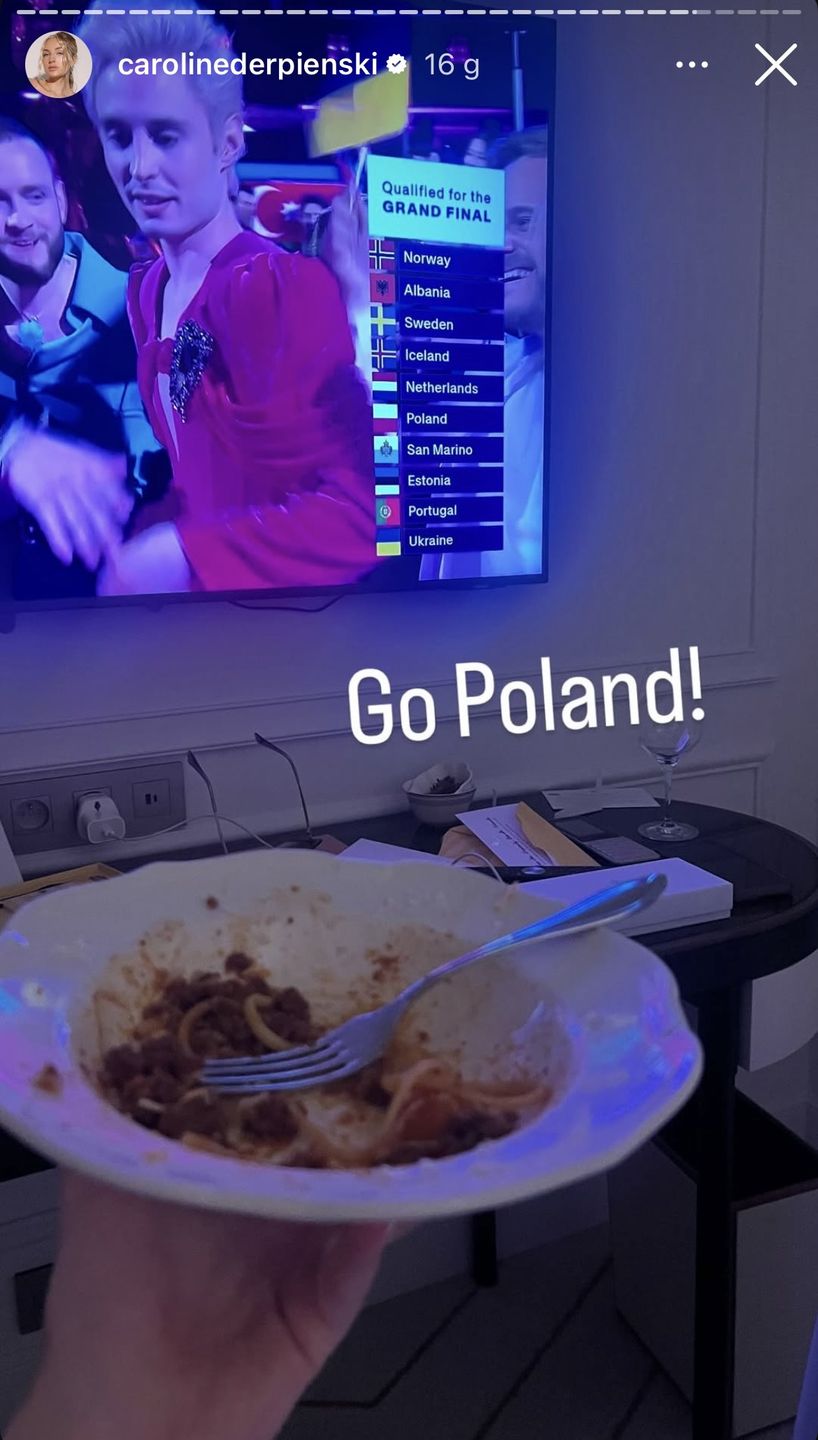 Caroline Derpieński kibicuje Justynie Steczkowskiej