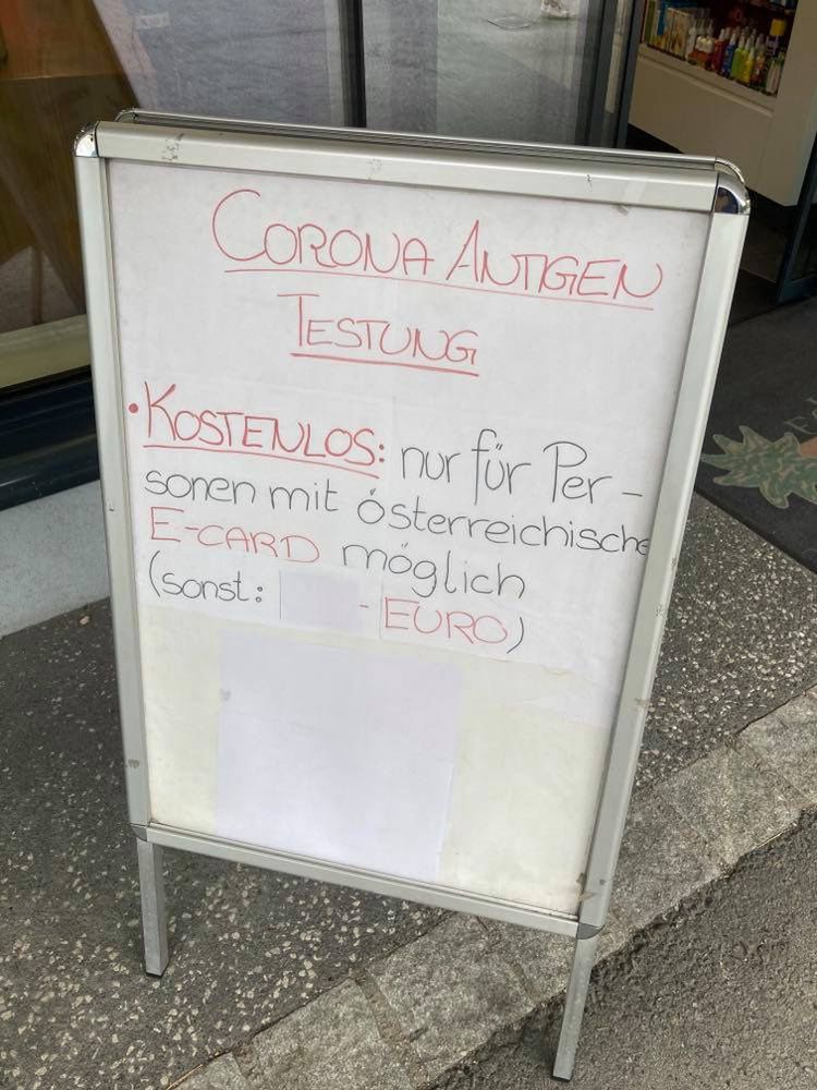 Testy dla Austriaków są darmowe