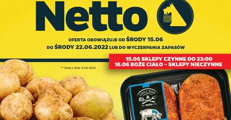 Netto nowa gazetka 15.06-22.06. Promocje w Netto od środy 15 czerwca
