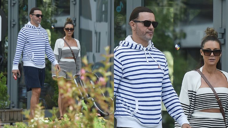 Małgorzata Rozenek i Radosław Majdan spacerują z synem