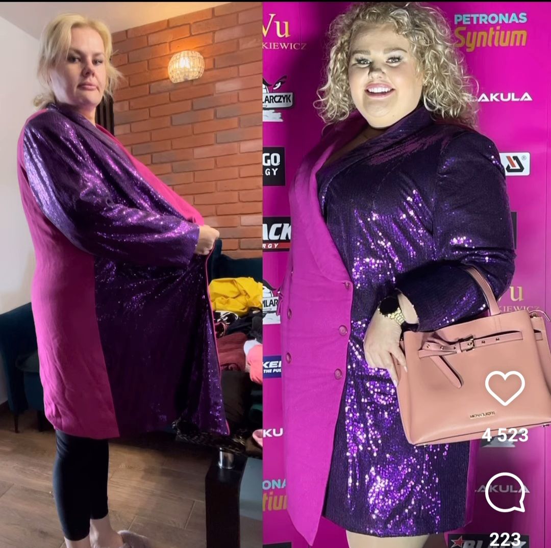 Kinga Zawodnik w starych ubraniach