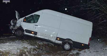 Zima na drogach regionu. Dwa wypadki w powiecie zamojskim