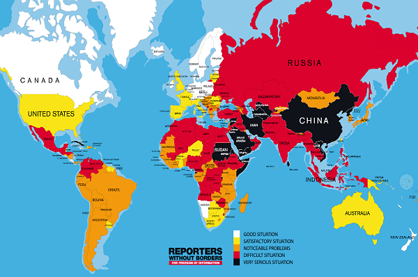 Raport Reporterów bez Granic 2014: Polska poprawiła swój wynik o trzy miejsca