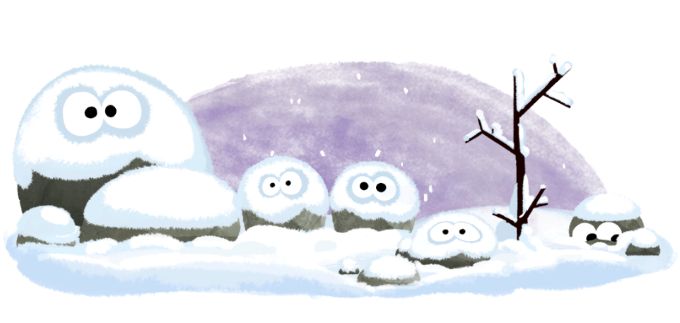 Przesilenie zimowe w Google Doodle