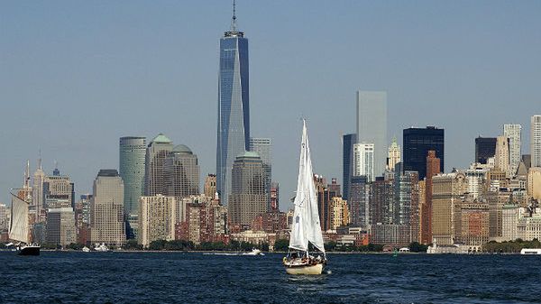1 World Trade Center - najwyższy budynek za prezentowanym zdjęciu