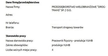 Dziadowska oferta pracy czy błąd w treści ogłoszenia?