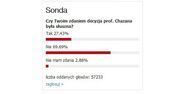 Stanowczy głos internautów ws. decyzji prof. Bogdana Chazana. Sonda WP.PL