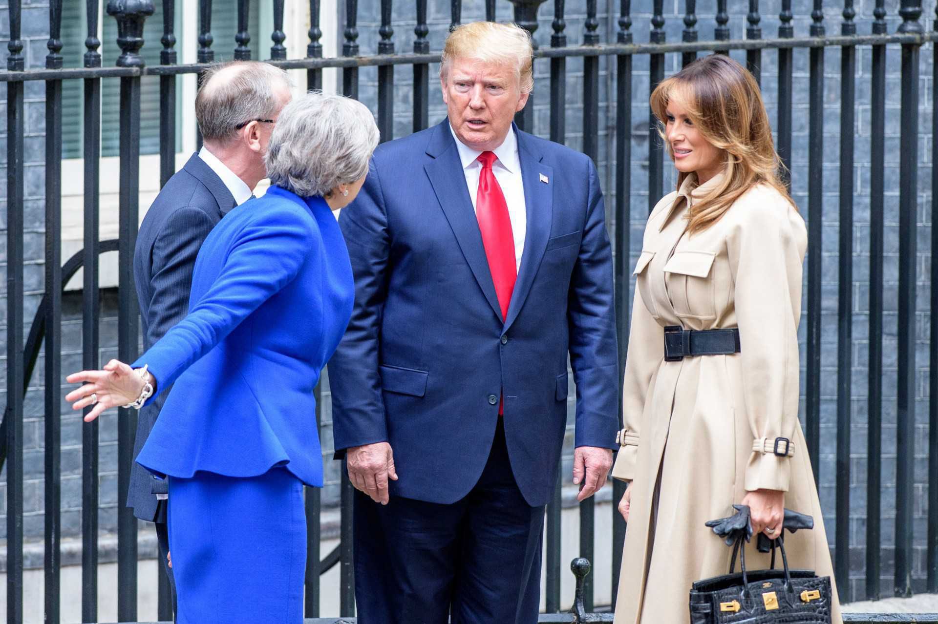 Melania Trump spotkała się z Theresę May
