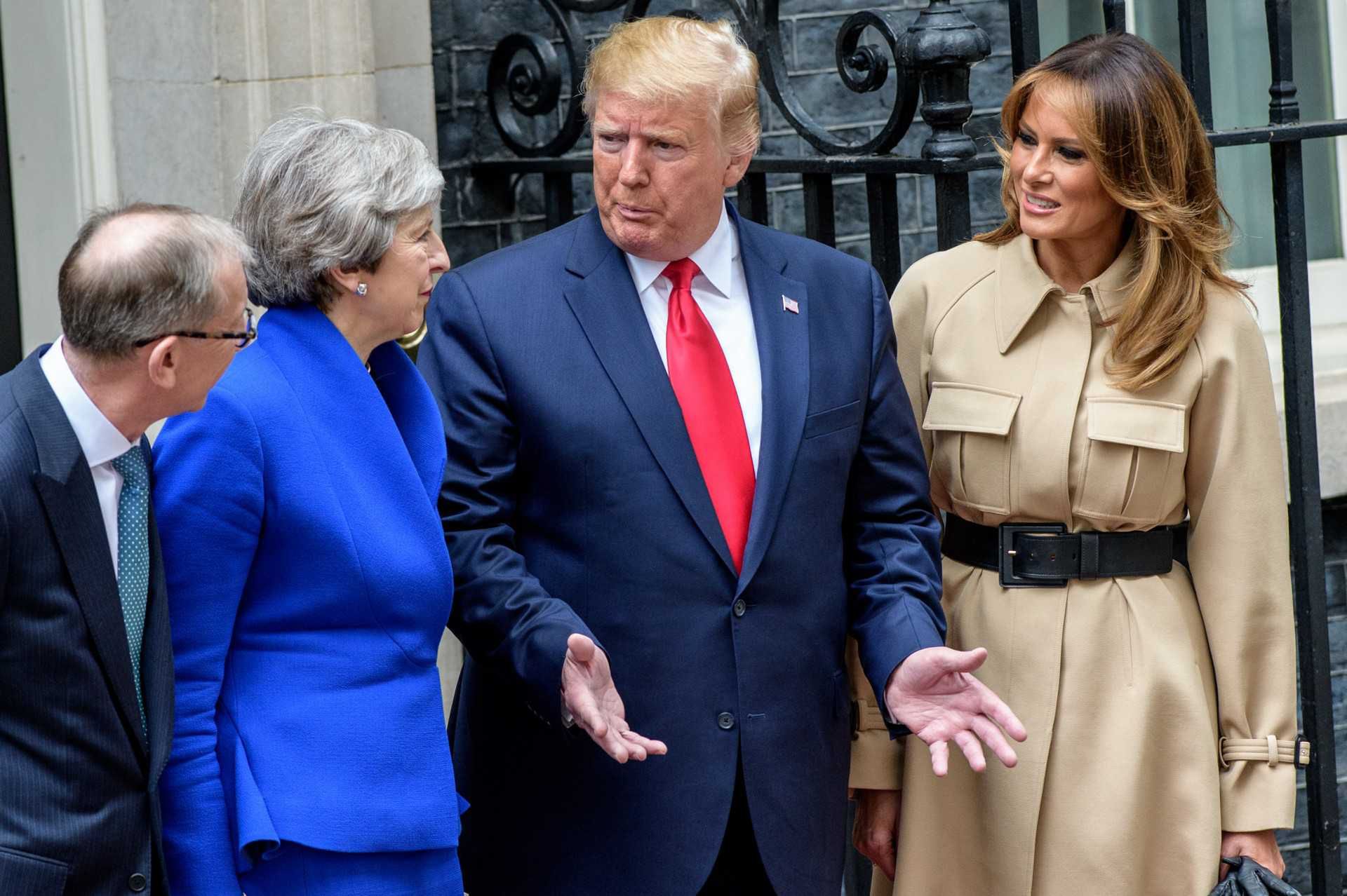 Melania Trump spotkała się z Theresę May