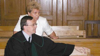 Danuta Hojarska i mecenas Waldemar Soroka